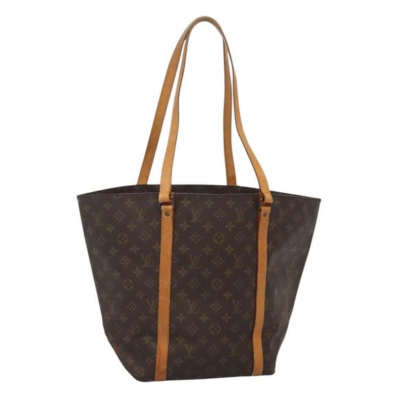 LOUIS VUITTON Monogram Sac Shopping Tote Bag M51108 LV Auth BD1418